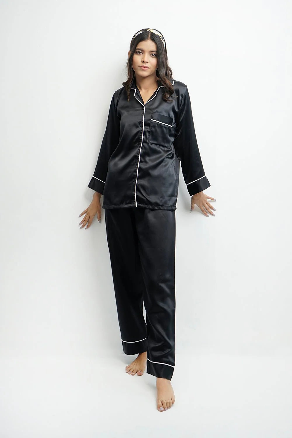 Silky Comfort Sleepwear - Black