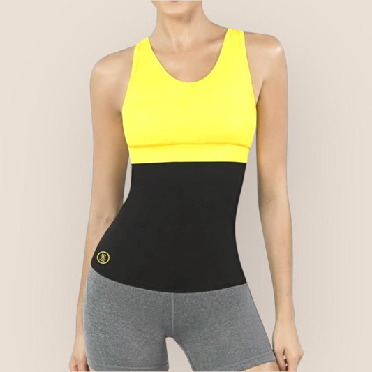 Woman wearing a lightswear sweat belt