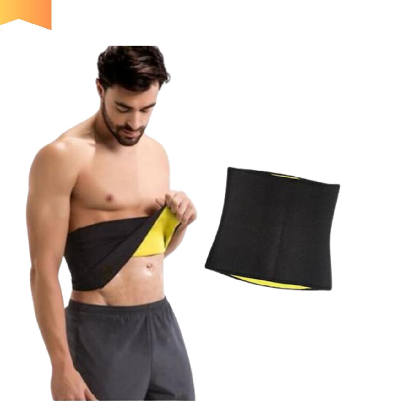 Man wearing a lightswear hot sweat belt in under 1600